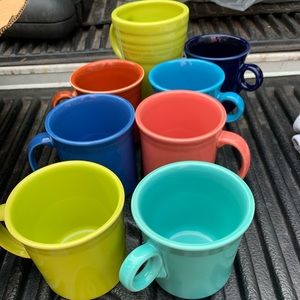 Fiesta coffee cups and latte mug